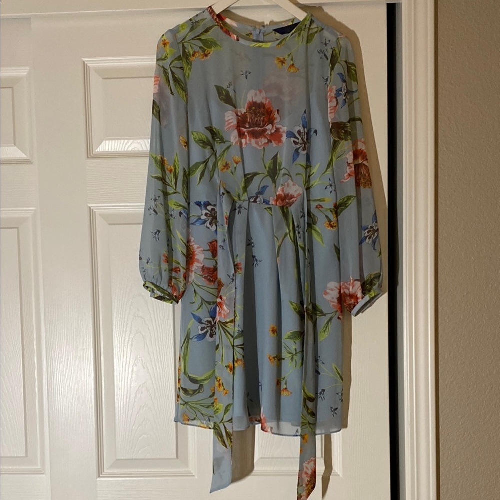 RACHEL Rachel Roy Orange Long Sleeve Sundress